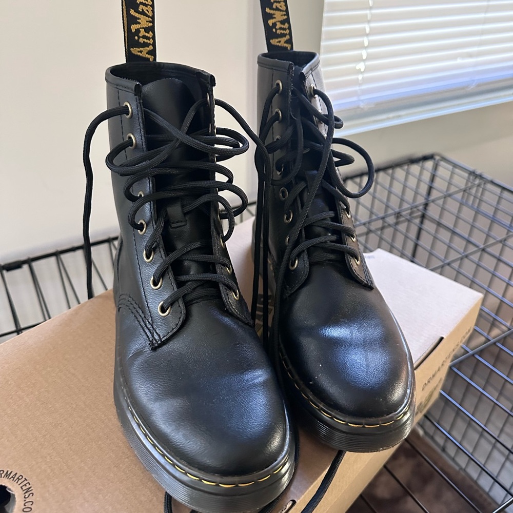 Dr. Martens Black Leather Boots - Picture 8 of 8